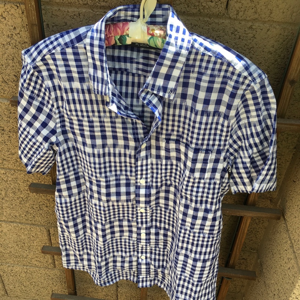 NWOT 1901 NAVY COTTON SHIRT